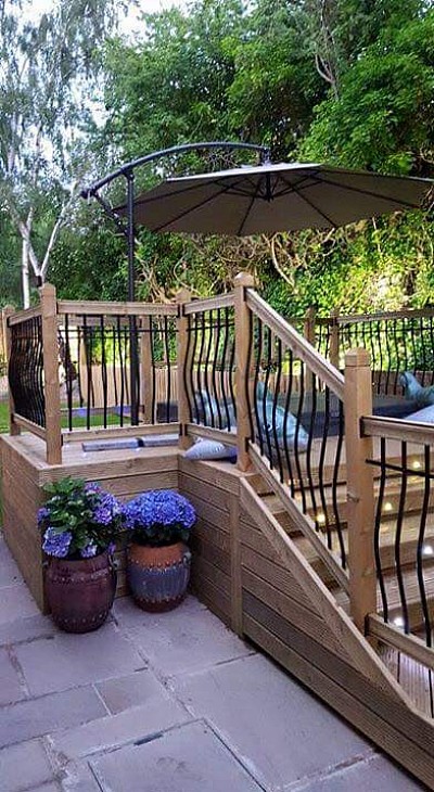 decking over a pond